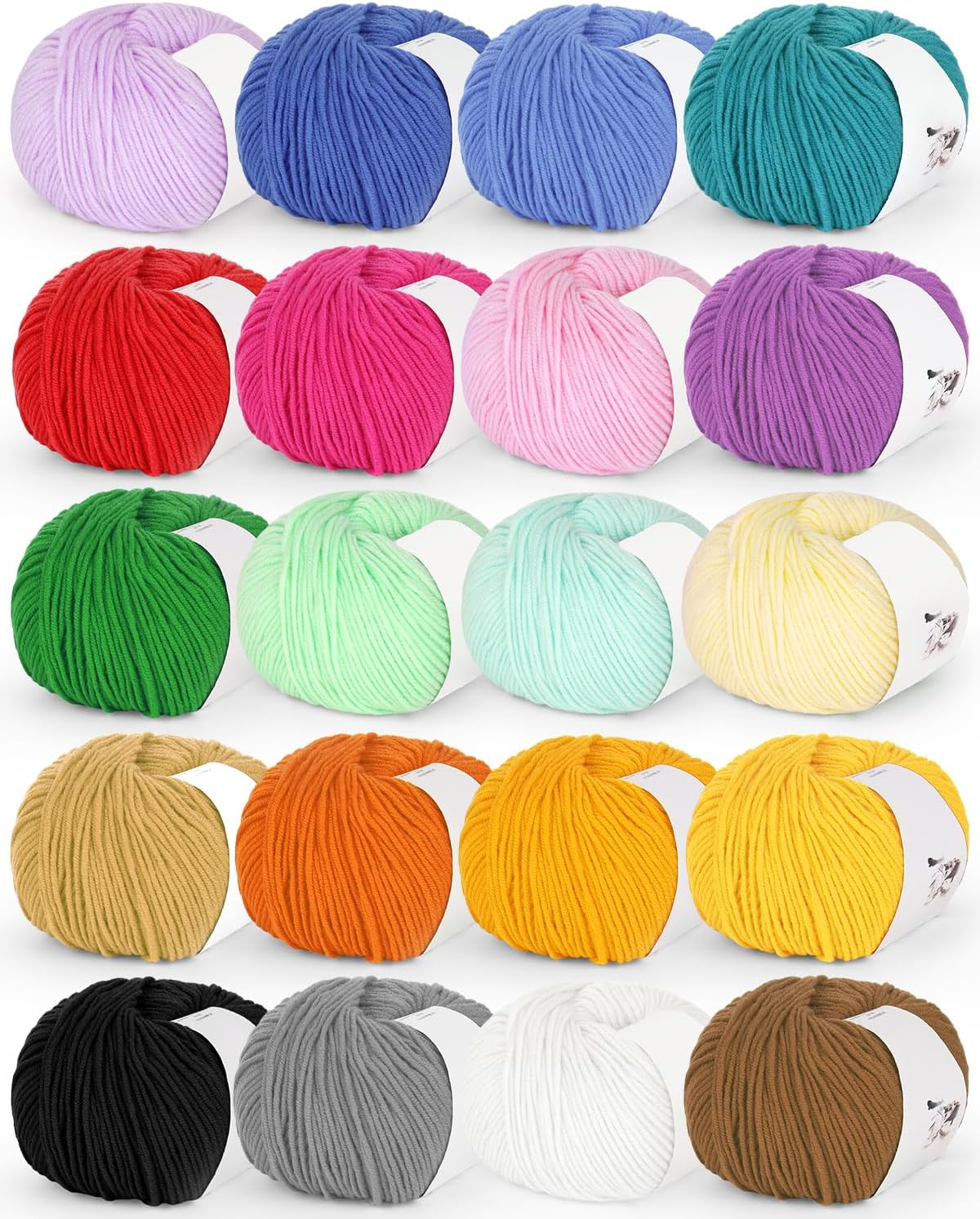 Twenty Skeins Cotton Blend Yarn