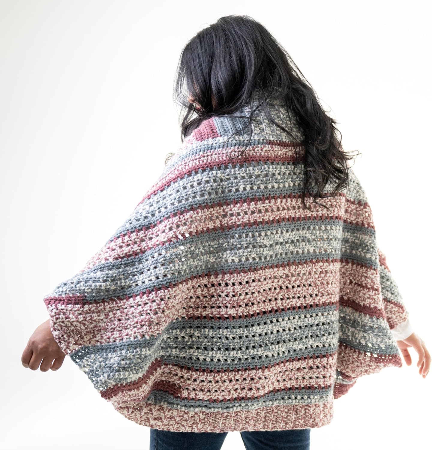 Fair Isle Wool Blend Yarn — Worsted Weight, Thistle and Orchid