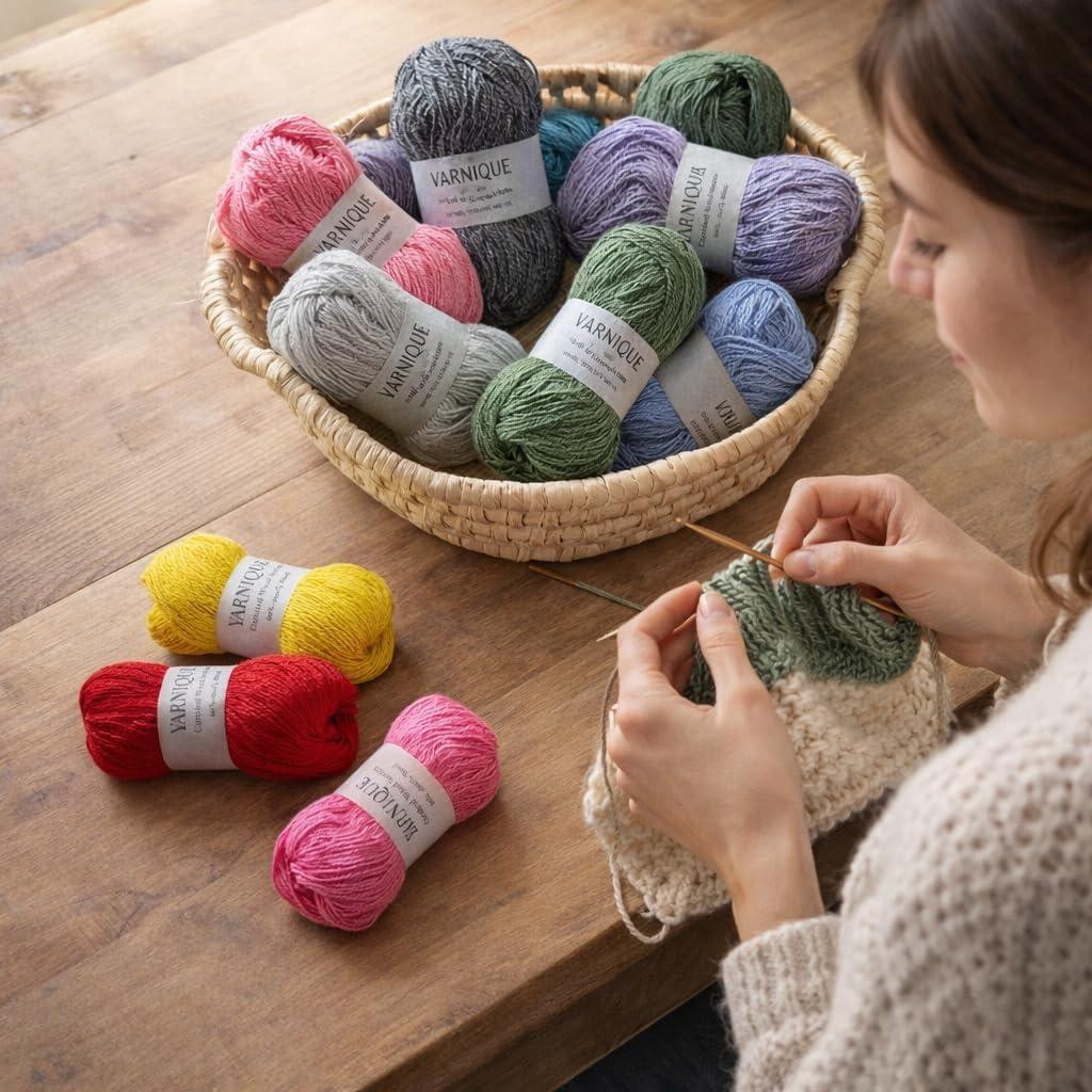 Lace Weight Wool Yarn — 16 Mini Skeins, 25 g Each, Multicolour