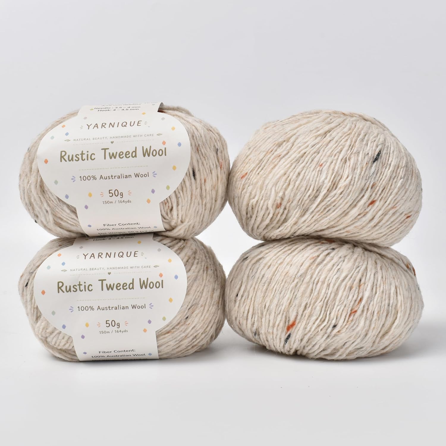 Four Skeins Rustic Tweed Yarn